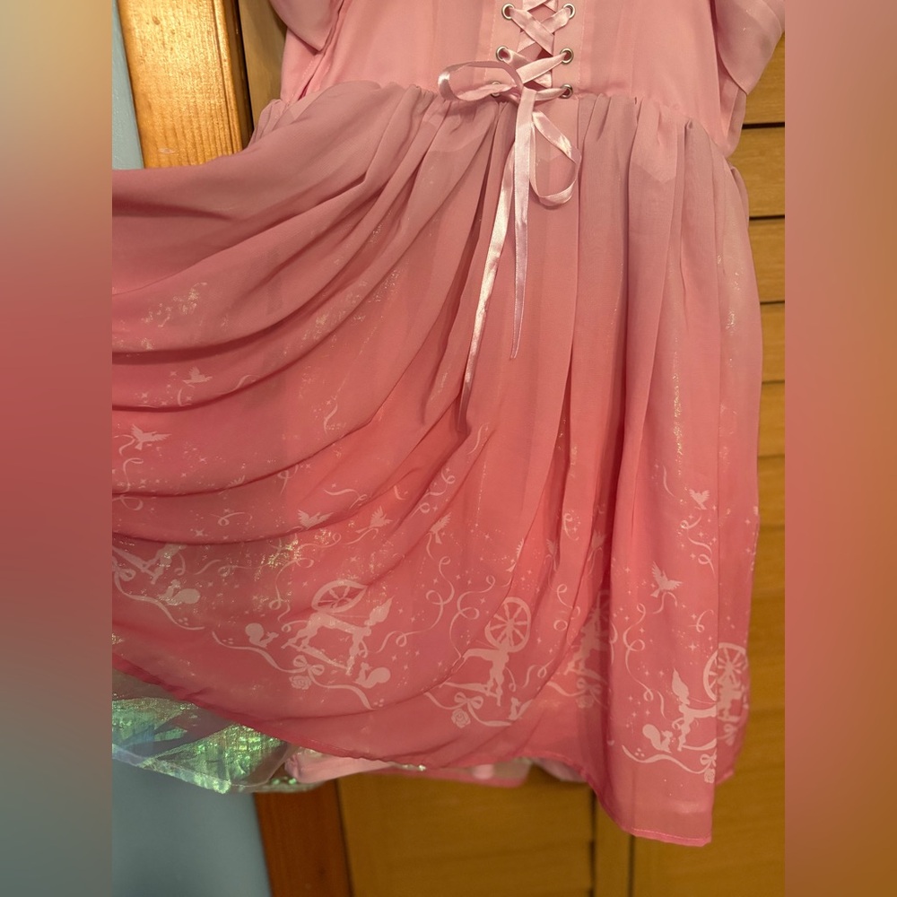 Disney Her Universe Sleeping Beauty Aurora Princess Cold Shoulder Dress Small - Picture 3 of 6